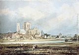 York Minster from the South-East, with Layerthorpe Bridge by Thomas Girtin